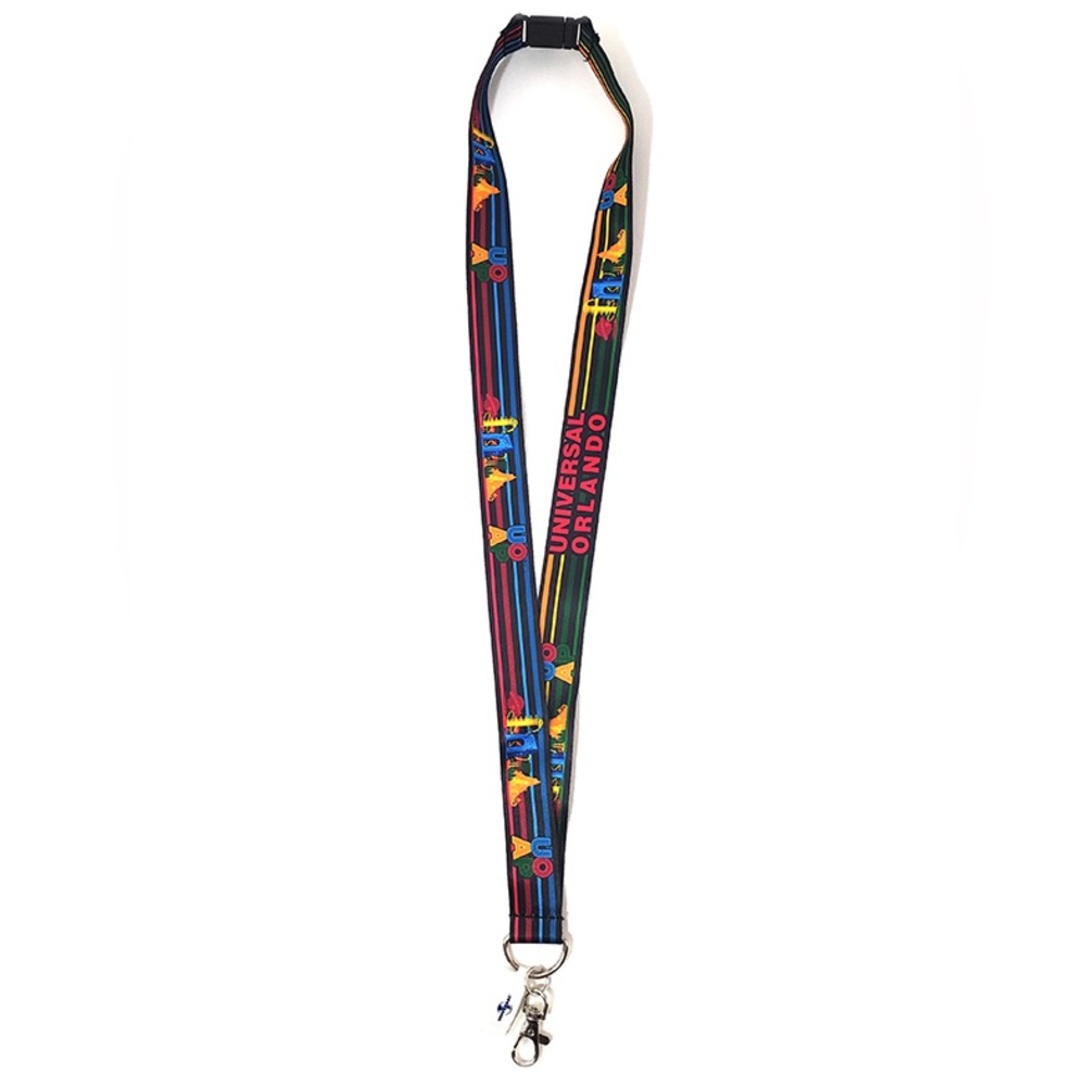 UOAP Universal Studios Orlando Passholder Neon Letters Lanyard